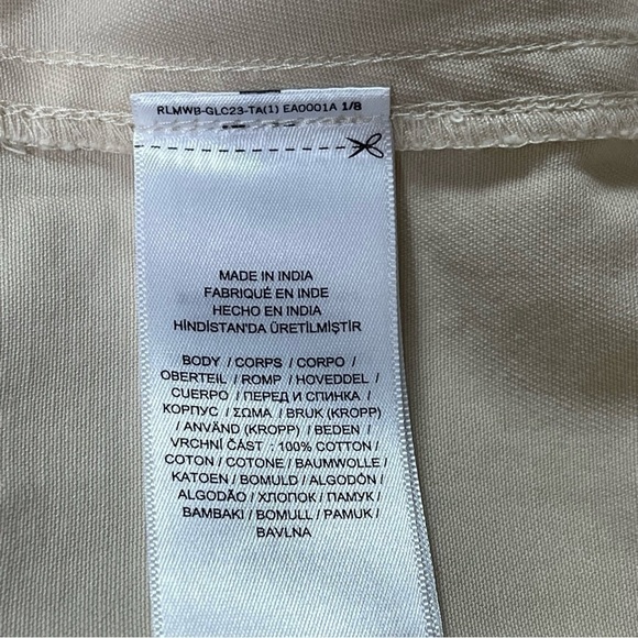 𝅺POLO by Ralph Lauren Beaded Twill Button Down Shirt NWT Sz XXL - Picture 10 of 13